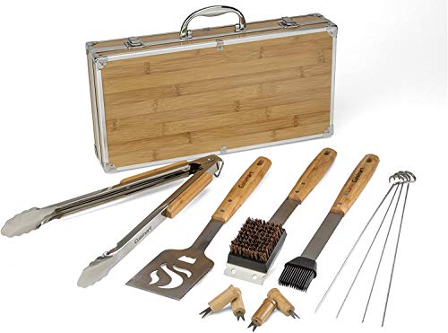 Cuisinart CGS-7014 Bamboo Grill Tool Set, 13-Piece/�N�C�W�i�[�g �o���u�[ �O�����Z�b�g �o�[�x�L���[�c�[�� [���s�A���i]