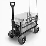 Mighty Max Cart Tank - USA Made All-Terrain Outdoor Utility Cart Wagon/Cooler Wheel Kit with Never-Flat Max Terrain Wheels, 250 lbs Capacity, Perfect for Fishing, Camping, Gardening, and More!