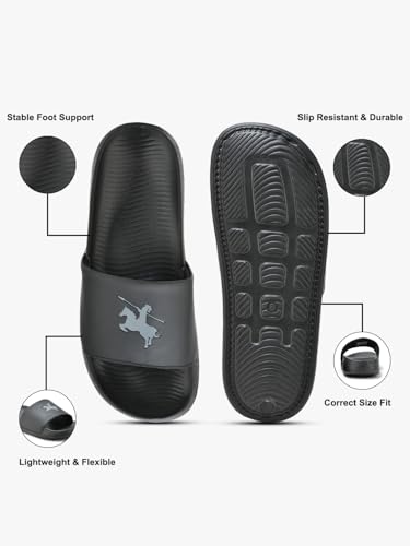 Image of Cantabil Casual Sliders for Men l Lightweight & Comfortable with Cushioned Insole EVA Upper EVA Sole Slip on Closure (P MSLP00033)