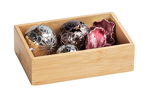 WENKO Bambus Ablage Terra S 23918100 Braun 4.5 x 10 x 15 cm