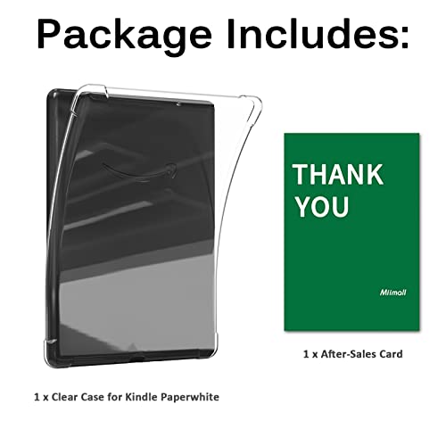 Miimall Capa para Kindle Paperwhite 11ª geração compatível com TPU (poliuretano termoplástico) macio