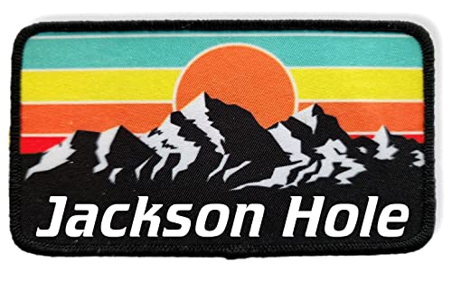 ThatsRad Ski Resort Patch Sunset Mountain Colorado Skiing (Jackson Hole)