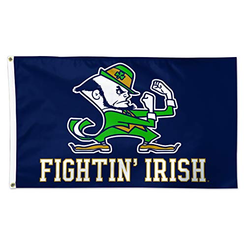 WinCraft 3X5 Team Logo Flag (Notre Dame Fighting Irish - Blue )