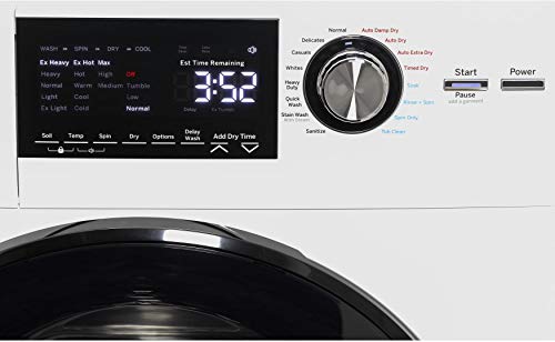 Ge Gfq14Essnww 24" Electric Front Load Washer Dryer Combo With 2.4 Cu. Ft. Capacity, 14 Cycles, Electronic Touch, In White #TOP6