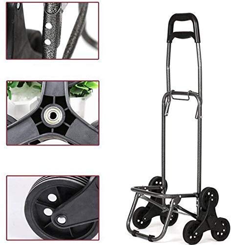 DEE Multifunktions-Einkaufstrolley, leicht, trendig, zusammenklappbar, Treppen Push/Pull Carts mit Sitzaufbewahrung… – Bild 8