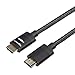 Produktbild AmazonBasics  Umflochtenes HDMI-Kabel, Premium-Zertifizierung, unterstützt Ethernet, 3D, 4K HDR und ARC (4K bei 60 Hz, 18 Gibt/s), 3 m