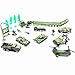 Fycooler Die-Cast Vehicles,8 Pack Assorted Alloy Metal Military Army Battle Car Vehicle Playsets Models,6 Pcs Soldier Army Men,Mini ArmyTank/SUV/Tanker Truck Aircraft Toys Gift for Kids Boys
