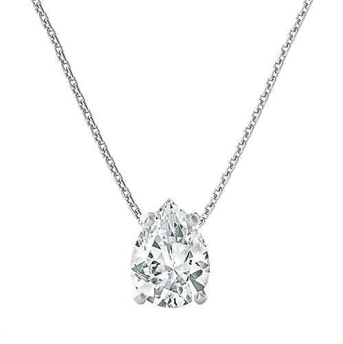 The Diamond Deal Pear Shape Pendant Necklace