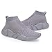Casbeam Boys and Girls Breathable Lightweight Fashion Casual Sports Walking Shoes Running Sneakers High Top All Grey Little Kid Size 13