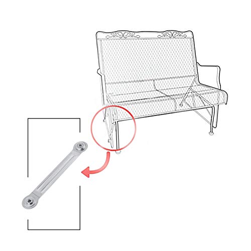 L Continue 4 Pack Glider Bracket Hardware, Hardware Center Distance 7-1/2" and Bolt Hole Diameter 1/4". - Thumbnail 5