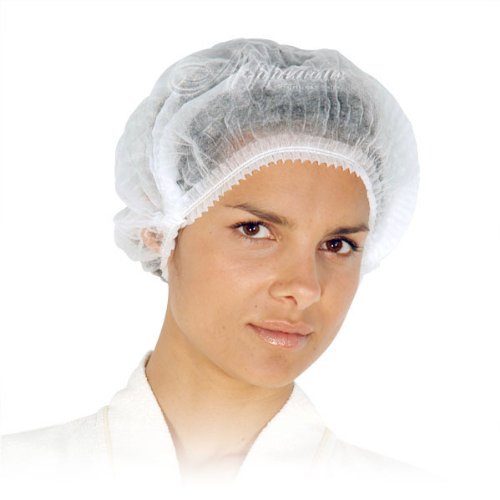 2000 Ct. White Disposable Surgical BOUFFANT CAPS Banded Non-Woven Wholesalers Bulk