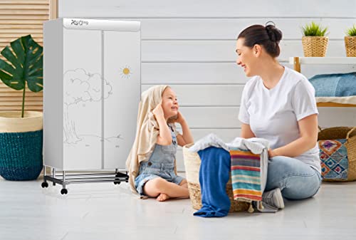 Portable Dryer, New Lock Tube Clothes Dryer, 1000W Electric Dryer, Double-Layer Foldable Portable Dryer For Apartments #TOP1