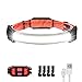 Lampe Frontale Rechargeable Bawoo Torche Frontale Puissant 40 COB 500 Lumens, 210° d'éclairage, 3 Modes avec Feu Arrière Rouge IPX4 Étanche et Léger pour Randonnée, Course, Pêche et Camping
