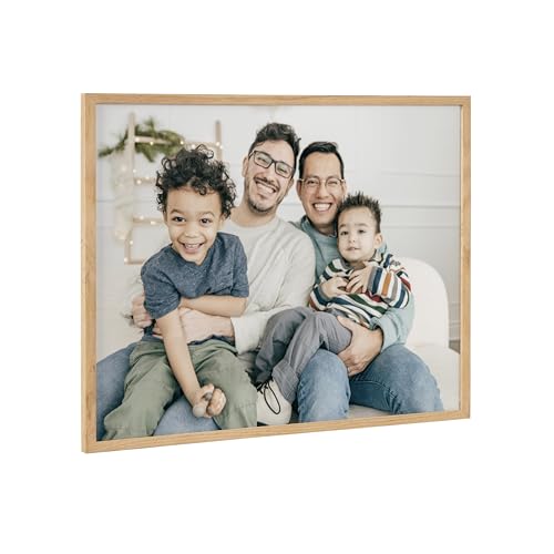 Kate and Laurel Custom Printed Framed Wall Art; 20x16 Natural;