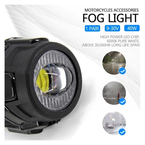 Faros auxiliares LED con protector para moto BMW R1250RT R1200RT 3