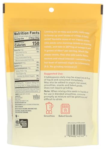 365 by Whole Foods Market, Organic White Chia Seed, 15 Ounce - image 2