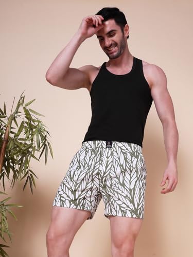 Image of Urban Scottish Ultra-Comfortable Men's Boxer Pants - 100% Cotton Material with A Stylish Print - Soft and Stretchy Elastic Waist Band - Dynamic Movement and Hardwearing Stitching - Breathable with A Gentle Snug Fit