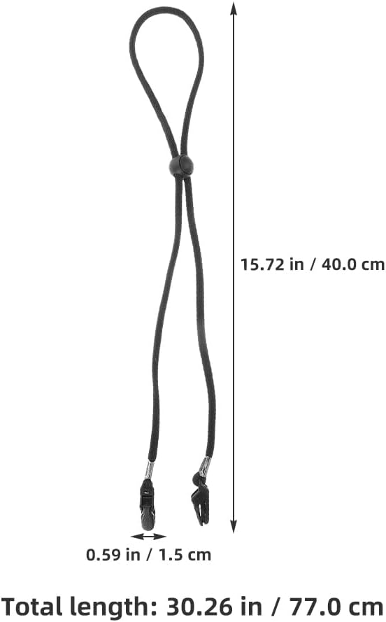 Sosoport 2Pcs Adjustable Hat Strap Windproof Chin Cord with Clip Removable Retainer for Baseball Caps Sun Hats Outdoor Activities
