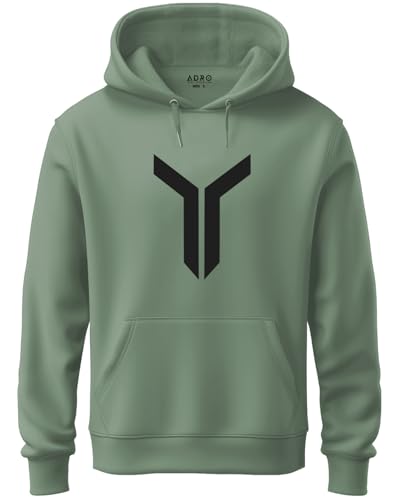 Image of ADRO Mens Graphic Printed Cotton Hoodies