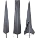 Produktbild PATIO PLUS Schutzhülle für Sonnenschirme, Schutzhülle 2 bis 3 M Große Sonnenschirm Abdeckung Wetterfeste UV-Anti Winddicht und Schneesicher Outdoor für Ampelschirm, Grau 190x25/50cm