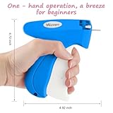 Respectueux du tissu : notre pistolet à coudre utilise la plus petite aiguille, qui ne laissera pas de trous lors du passage à travers le tissu. Il est adapté pour les tissus ordinaires tels que le denim, le lin, le coton, la laine, le polyester, etc. (Remarque : nous ne vous recommandons pas d'utiliser ce pistolet à étiquettes sur de la soie, des tissus fins ou délicats)