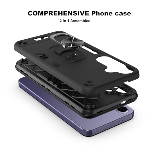 Image of NDCOM for S24 Plus Back Cover | Premium Samsung S24 Plus Back Cover | S24 Plus Case with Precision Cutouts | Ring Holder Case