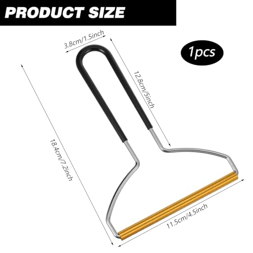 Image of Cat Hair Remover for Furniture, Portable Pet Hair Remover Tool, Uproot Cleaner Carpet Scraper for Dog Cat Pet Hairs, Rug Brush for Couch Clothes Pets Towers