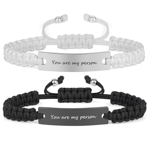 Cadeaux de couple symboliques sous forme de bracelets réglables amoureux