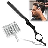 Remplacement facile : ce rasoir pour couper les cheveux est livré avec plusieurs ensembles de rasoirs interchangeables en acier inoxydable, que vous avez simplement besoin de remplacer après chaque utilisation pour garantir que chaque coupe reste tranchante.