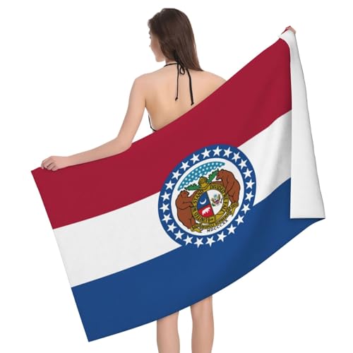 Missouri State Flag Beach Towel for Pool & Spa