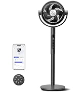 Levoit Standing Smart Fan for Bedroom, 1451CFM Ultra-High Airflow, 12H Timer with WiFi/Voice/Remo...