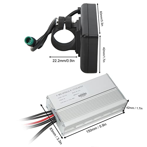 SPYMINNPOO Controlador de motor elétrico, controlador de velocidade à prova d'água 36V/48V 30A com
