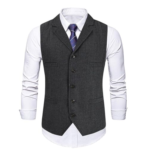 Chaleco de traje para hombre ajustado que soluciona la falta de elegancia laboral