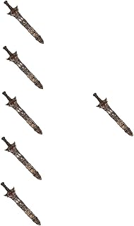 TOYANDONA Brinquedos Infantis 6 Pçs Acessórios Cosplay Halloween Prop Plástico Pirata Treinamento Espadas Brinquedos Crianças Presente Brinquedos Traje Brinquedos Para Crianças