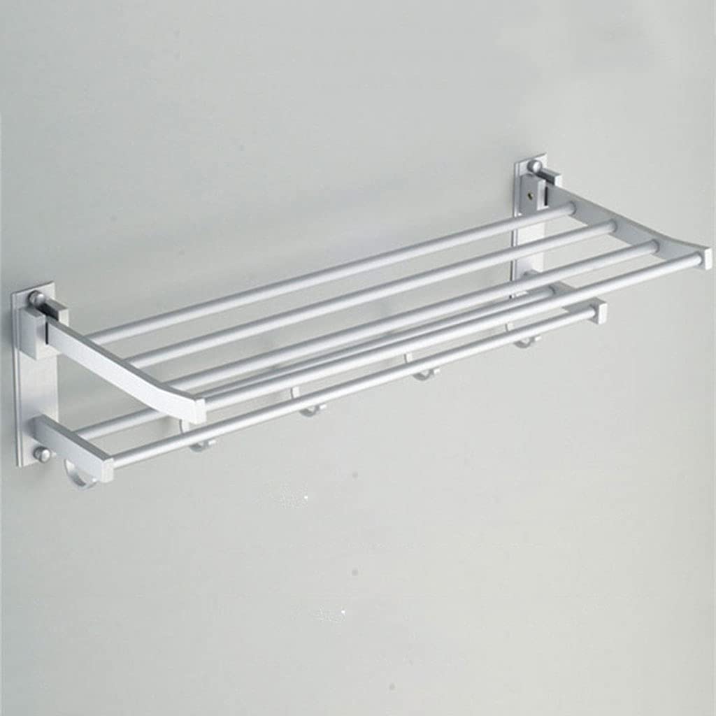 Étagère de salle de bain murale en aluminium CRODY pour organiser vos serviettes