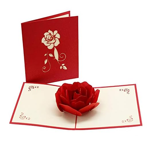 Yongbest Carte-Cadeau 3D Pop-up,Carte de Voeux pour Anniversaire d'enveloppe Paper Carte de Vœux pour La Famille Enfants Amis Amoureux de La Saint-Valentin Joyeux Anniversaire