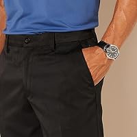 Amazon Essentials Herren Straight-Fit-Stretch Knitterarm Golfhose, Schwarz, 38W / 30L – Ansicht 3
