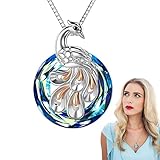 ♥【Regalo perfecto】 El collar Phoenix es un regalo significativo para mujeres, madres, hijas, esposas, novias, hermanas, amigas o para usted mismo, perfecto para cumpleaños, bailes, graduaciones, fiestas, aniversarios, día de San Valentín, vacaciones de la madre, Navidad o cualquier ocasión especial