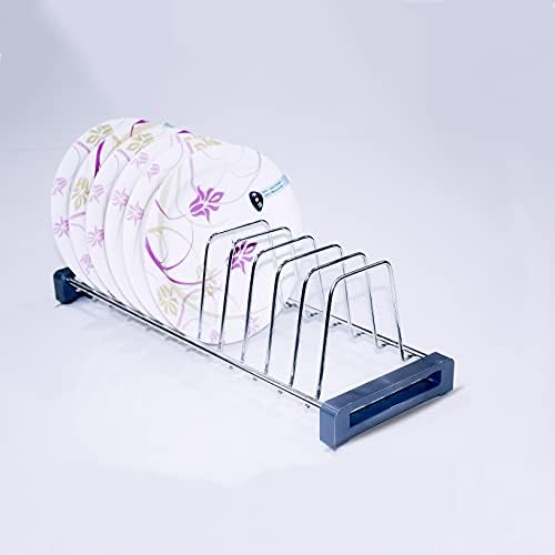 Bloombliss Stainless Steel Multipurpose Kitchen Plate Rack/Thali Rack ...