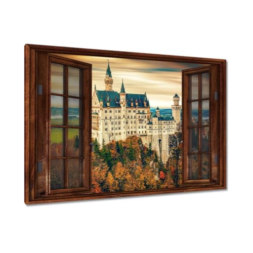 Tableau Château de Neuschwanstein en impression sur toile premium de grand format