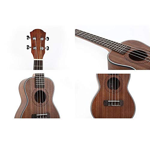 Ukulele Fini Mat en Bois d’acajou 23 Pouces Concert Traditionnel Ukulele Uke Hawaii Enfants Petite Guitare avec Sac Gig… - Les Beatles, Paul McCartney, John Lennon, RIngo Starr, George Harrison Ukulele Fini Mat en Bois d'acajou 23 Pouces Concert Traditionnel Ukulele Uke Hawaii Enfants Petite Guitare avec Sac Gig… – Image 4