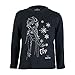 Disney Frozen 2 Elsa Copos de Nieve Chicas Manga Larga Camiseta Negro 104 | 2-6 años, Regalos congelados, Chicas Disney Top, Ropa para niños, Idea del Regalo de cumpleaños de los niños