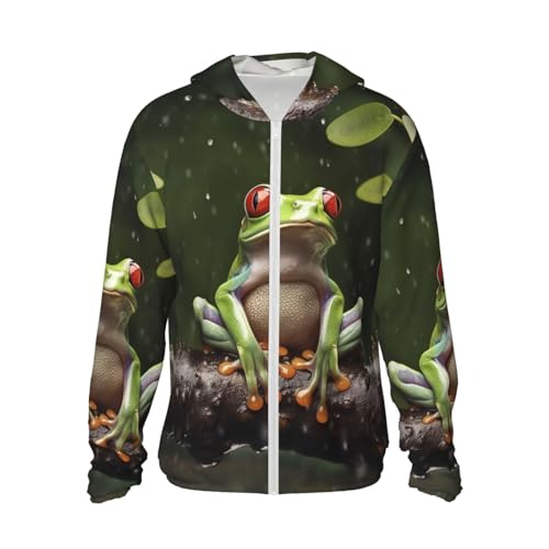 Veste protection solaire UPF50+ Peace Tree Frog à séchage rapide homme femme