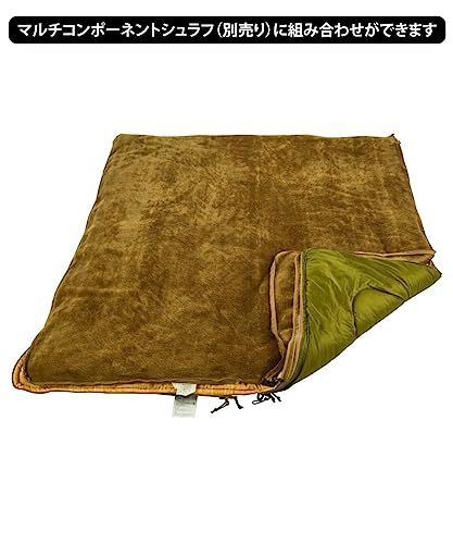 [ビジョンピークス] 寝袋 シュラフ 封筒型 フリースシュラフ インナーシュラフ 毛布 VP161001K02 - 約190cm×75cm ブランケット 2WAY クッション 大判 あったかい 膝掛け 収納袋付き 9枚目