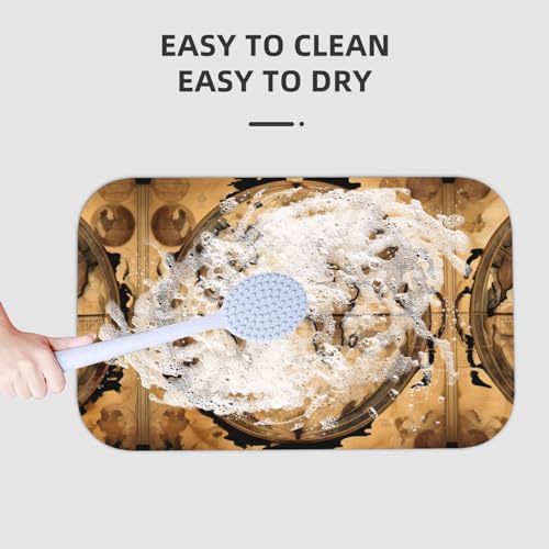 Tapis de bain diatomée séchage rapide pliable et antidérapant pour sol sec - 7
