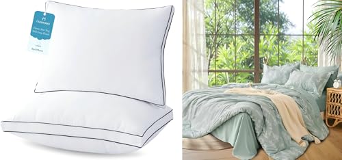 Set 2 Almohadas con Relleno Suave y Transpirable miniatura 1