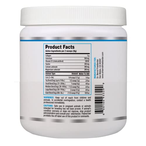 Image of Collagen Pet Formula- for Dogs and Cats, Joint, Skin and Coat, Allergies and Immune Support- Grass fed and Pasture Raised Collagen+ Colostrum, Made in The USA- by Dr. Bernd Friedlander