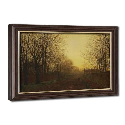 Affiche sur toile Wimbledon Park John Atkinson Grimshaw cadre 61x91cm