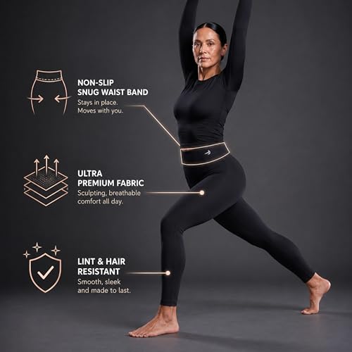 CompressionZ Women's Compression Leggings High Waisted Performance Shaping Gym, Pilates, Travel, Yoga, Workout Pants