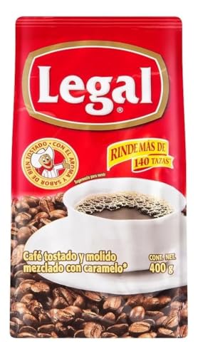Legal Roasted and Ground Coffee 400 Gr Mixed with Caramel